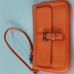 Talbot's leather wristlet